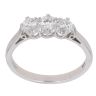 18ct White Gold 0.50ct Brilliant Cut Diamond Trilogy Ring