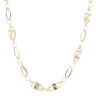 14ct Yellow And White Gold Greek Key Chain 24"