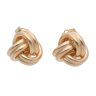 9ct Yellow Gold Duo Strand Knot Stud Earrings