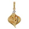 22ct Yellow Gold Cubic Zirconia Om Pendant