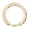 9ct Yellow Gold Curb Bracelet 8"