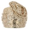 9ct Yellow Gold Patterned Saddle Ring