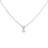 18ct White Gold 0.25ct Brilliant Cut Diamond Solitaire Pendant and Chain 16"