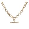 9ct Yellow Gold Patterned and Plain T-Bar Belcher Chain 24"