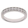 18ct White Gold 0.50ct Brilliant Cut Diamond Half Eternity Ring