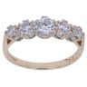 9ct Yellow Gold Cubic Zirconia Five Stone Ring
