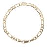9ct Yellow Gold Figaro Bracelet 7"