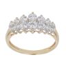 14ct Yellow Gold Cubic Zirconia Cluster Ring