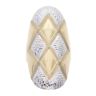 14ct Yellow And White Gold Harlequin Patterned Ring