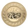 14ct Yellow Gold Greek Key Patterned Circle Fancy Ring