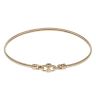 9ct Yellow Gold Patterned Hinged Bangle