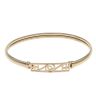9ct Yellow Gold Rennie Mac Hinged Bangle