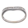 9ct White Gold 0.25ct Brilliant Cut Diamond Wishbone Ring