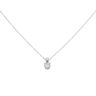 18ct White Gold 0.30ct Brilliant Cut Diamond Solitaire Pendant And Chain 18"