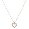 9ct Yellow Gold 1.00ct Brilliant Cut Diamond Heart Pendant and Chain 20"