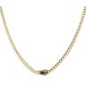 14ct Yellow Gold Monaco Classic Plain Lock Curb Chain 18"