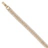9ct Yellow Gold Cubic Zirconia Watch Strap Style Bracelet 7"