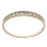 9ct Yellow Gold 0.25ct Brilliant Cut Diamond Half Eternity Ring