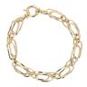14ct Yellow Gold Oval Link Fancy 8" Bracelet