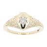 9ct Yellow Gold 0.05ct Diamond Signet Ring