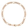 9ct Yellow Gold Figaro Bracelet 8"