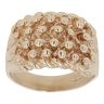 9ct Yellow Gold Four Row Keeper Ring