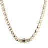 14ct Yellow Gold Monaco Edge Alternate Flex Lock Chain 18"