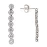18ct White Gold 1.00ct Brilliant Cut Diamond Drop Earrings