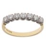 18ct Yellow Gold 0.45ct Brilliant Cut Diamond Half Eternity Ring