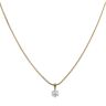 18ct Yellow Gold 0.75ct Brilliant Cut Diamond Pendant and Chain 18"