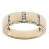 9ct Yellow Gold 0.20ct Diamond Three Row Fancy Ring