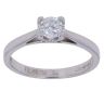 Platinum 0.54ct Flower Cut Diamond Solitaire Ring