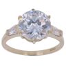 9ct Yellow Gold Cubic Zirconia Solitaire Ring