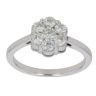 18ct White Gold 1.00ct Brilliant Cut Diamond Cluster Ring