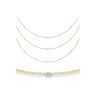 18ct Yellow and White Gold 0.92ct Diamond Chain