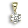 18ct Yellow Gold 0.20ct Six Claw Diamond Solitaire Pendant