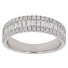 9ct White Gold 1.00ct Brilliant and Baguette Cut Diamond Fancy Ring