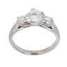 18ct White Gold 1.00cts Diamond Trilogy Ring