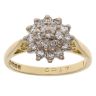 18ct Yellow Gold 0.45ct Brilliant Cut Diamond Cluster Ring