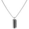 Unique & Co Stainless Steel and Black IP Plated Pendant and Chain 20"