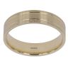 9ct Yellow Gold Striped Wedding Band 5.9mm
