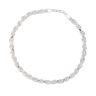 Silver D Cut Rope Bracelet 7" By Icesia