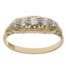 18ct Yellow Gold 0.25ct Old Cut Diamond Five Stone Ring
