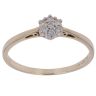 9ct Yellow Gold 0.15ct Diamond Cluster Ring