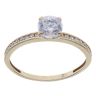9ct Yellow Gold Cubic Zirconia Single Stone Ring