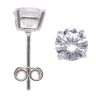 Silver Cubic Zirconia Stud Earrings By Icesia