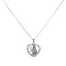 Silver Heart St Christopher Pendant and Chain 22"