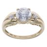 14ct Yellow Gold Cubic Zirconia Star Ring