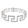 18ct White Gold 1.00ct Diamond Greek Key Bangle