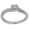 9ct White Gold 0.17ct Brilliant Cut Diamond Solitaire Ring
